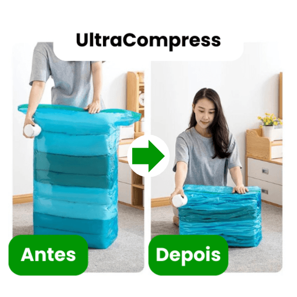 UltraCompress + Sacolas reutilizáveis (Bivolt) - Mundo Home